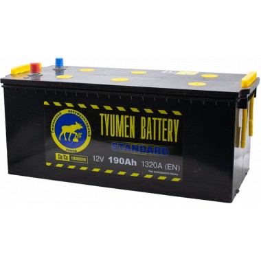Грузовой аккумулятор Tyumen Battery Standard 190 Ач прям. пол. 1320A (518x228x238)