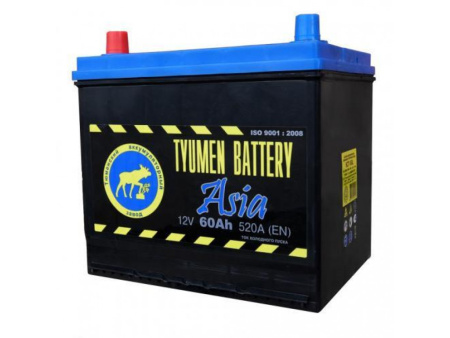 Tyumen Battery Asia 60 Ач прям. пол. 520A (232x173x225)