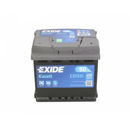 Exide Excell 50R (450A 207x175x190) EB500