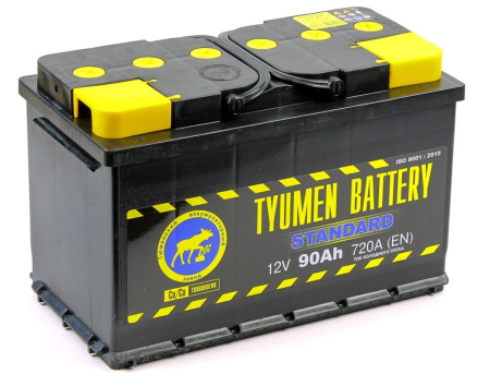 Tyumen Battery Standard 90 Ач обр. пол. 680A (345x175x213)