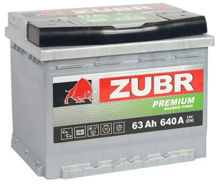 ZUBR Premium 63L 640A (242x175x190)