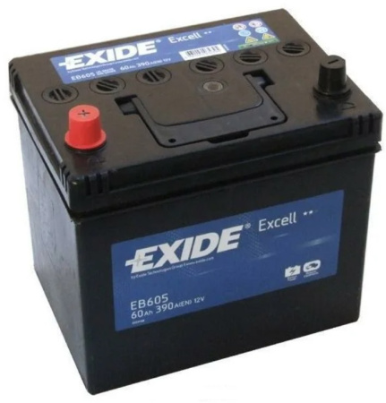 Exide Excell 60L (390A 230x172x220) EB605