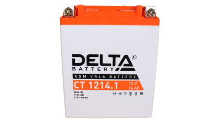 Delta CT 1214.1, 12V 14Ah, 165А (134x89x164) YB14-BS, YTX14AH, YTX14AH-BS