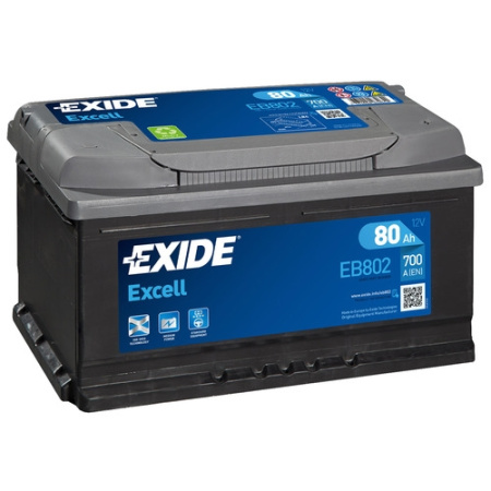 Exide Excell 80R (700A 315x175x175) EB802