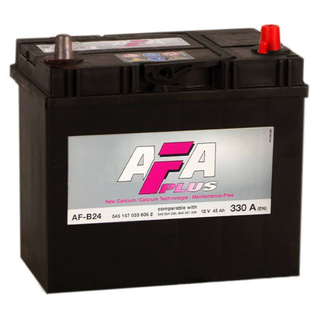 AFA Plus 45 Ач 330A обр. пол. (238x129x227) AF-B24L узкие кл.