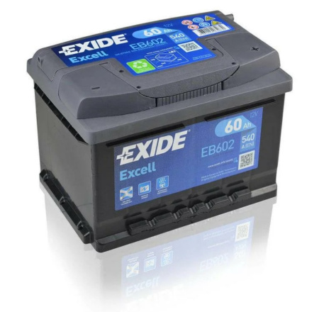 Exide Excell 60R (540A 242x175x175) EB602