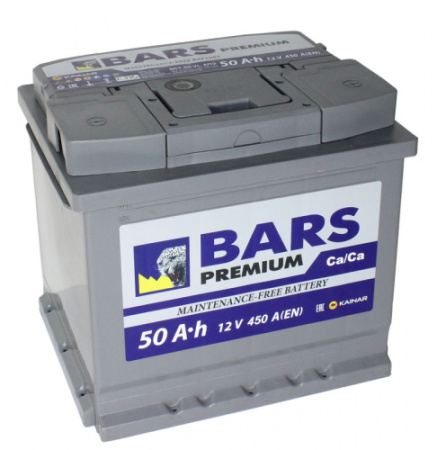 BARS Premium 6СТ-50 АПЗ о.п. 50Ач 450A (207x175x190)