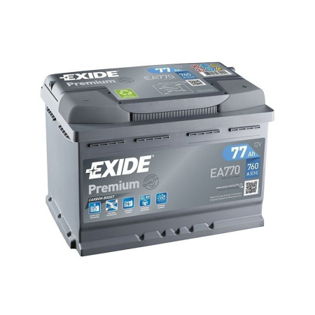 Exide Premium 77R (760А 278х175х190) EA770