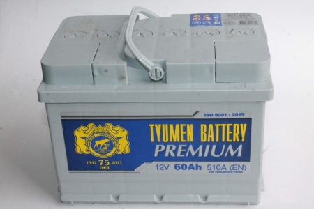 Tyumen Battery Premium 60 Ач прям. пол. низкий 540A (242x175x175)