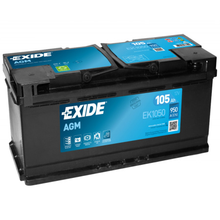 Exide Start-Stop AGM 105R (950А 393x175x190) EK1050