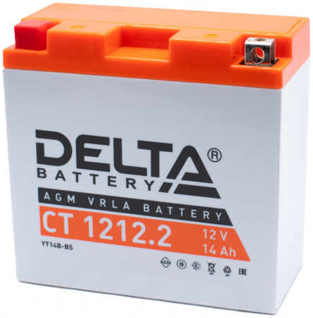 Delta CT 1212.2, 12V 14Ah, 155А (152x70x150) YT14B-BS