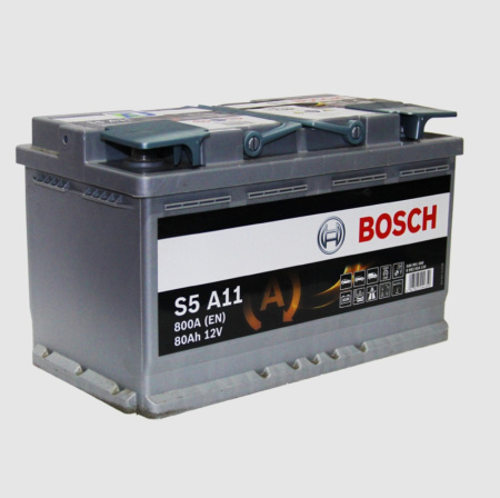 Bosch S5 AGM Start-Stop 80R (800A 315x175x190) A11